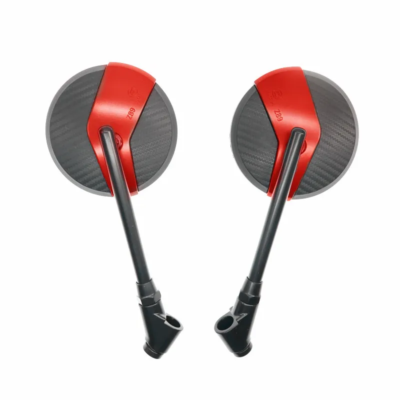 Carbon Coloured Round Mirrors