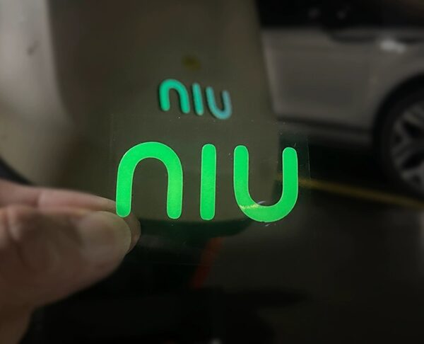 NIU Fluorescent Logo Sticker - Image 2