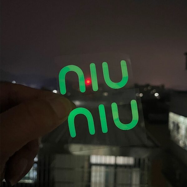 NIU Fluorescent Logo Sticker - Image 3